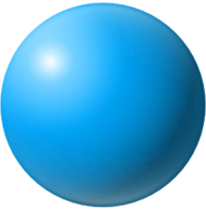 3D Blue Ball